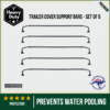 Roof support bars for Box Trailer; Ute tray; strong high-quality metal; set of 5