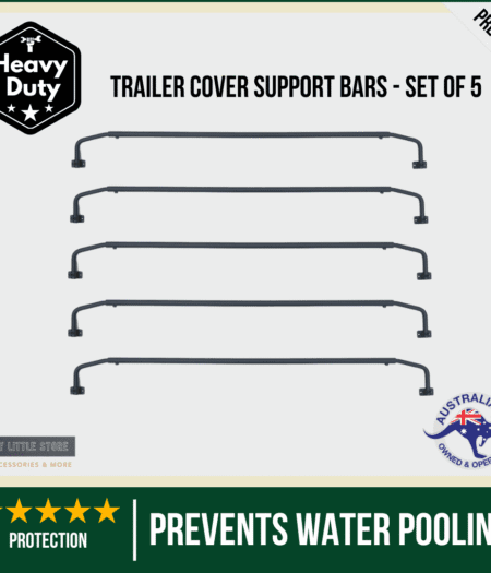 Roof support bars for Box Trailer; Ute tray; strong high-quality metal; set of 5