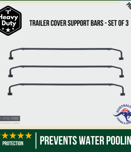 Roof support bars for Box Trailer; Ute tray; strong high-quality metal; set of 3