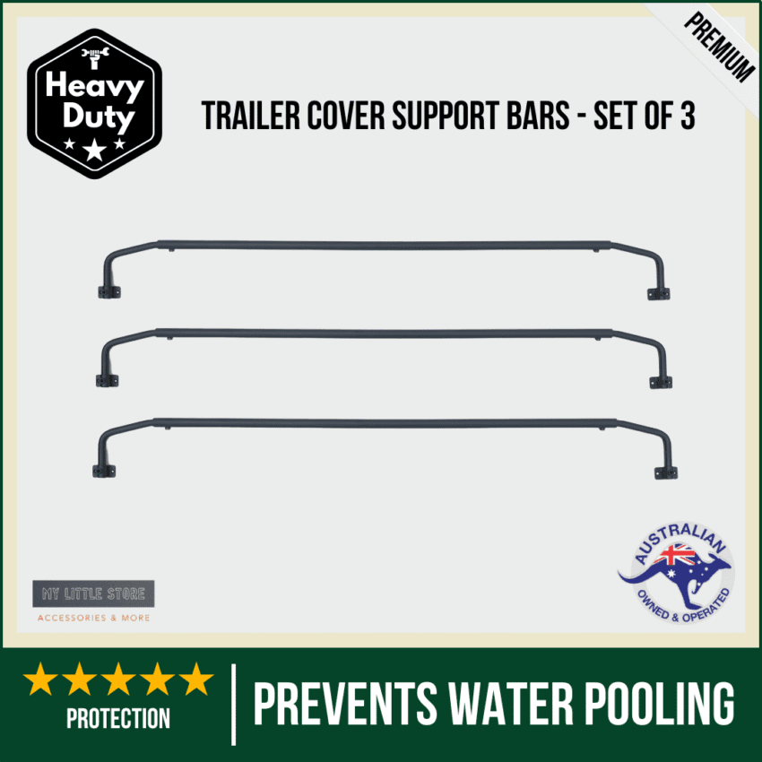 Roof support bars for Box Trailer; Ute tray; strong high-quality metal; set of 3