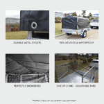 Rugged 7x4x3 Canopy Trailer Cover + Support Bar Structure - Premium Bundle - Image 8