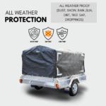 Rugged 7x4x3 Canopy Trailer Cover + Support Bar Structure - Premium Bundle - Image 10