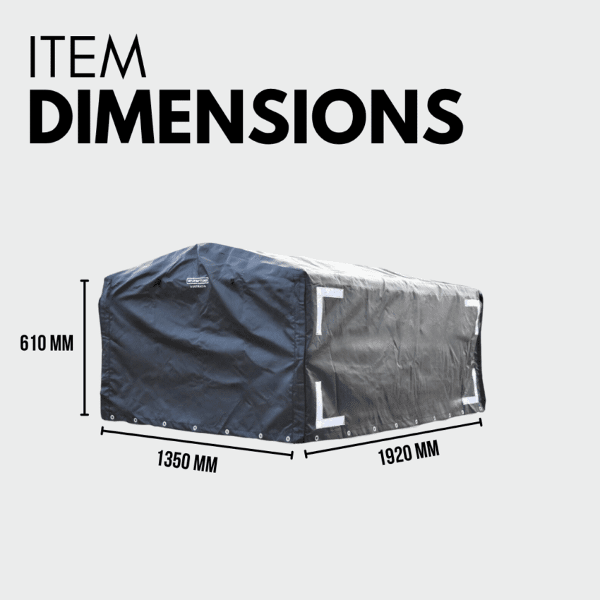 Rugged 6x4x2 Canopy Trailer Cover + Support Bar Structure - Premium Bundle