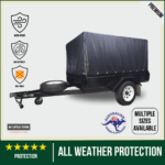 Heavy-Duty 8x5x3 Box Trailer Cover – Waterproof