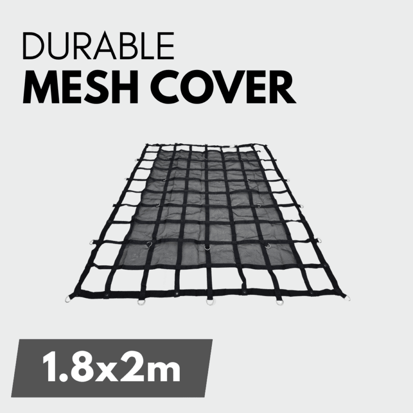 Load cover cargo net/mesh binder 1.8x2.0m for Open Tray Ute Single/Double and Truck