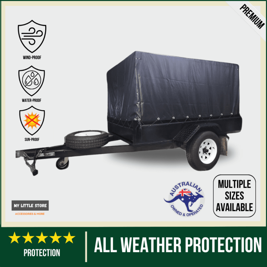 Heavy-Duty 7x4x2 Box Trailer Cover – Waterproof