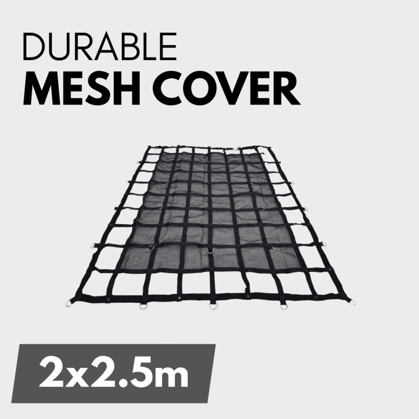 Load cover cargo net/mesh binder 2.5x2.0m for Open Tray Ute Single/Double and Truck