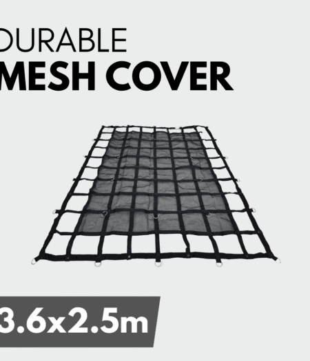 Load cover cargo net/mesh binder 3.6x2.5m for Open Tray Ute Single/Double and Truck