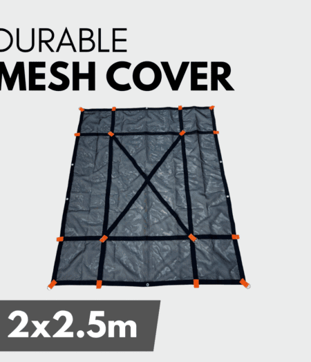 Heavy Duty Mesh Tarp - Multiple Latch Points - UTEs and Trailer - 2.5m x 2.0m
