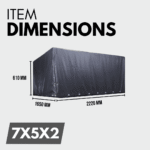 Heavy-Duty 7x5x2 Box Trailer Cover – Waterproof - Image 2