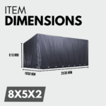 Heavy-Duty 8x5x2 Box Trailer Cover – Waterproof - Image 2
