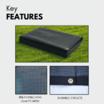 Heavy Duty Dump Truck Tarp Mesh - PVC Pocket Trailer Shade - 7x27 - Image 3