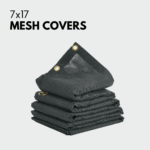 Heavy Duty Dump Truck Tarp Mesh - PVC Pocket Trailer Shade - 7x17