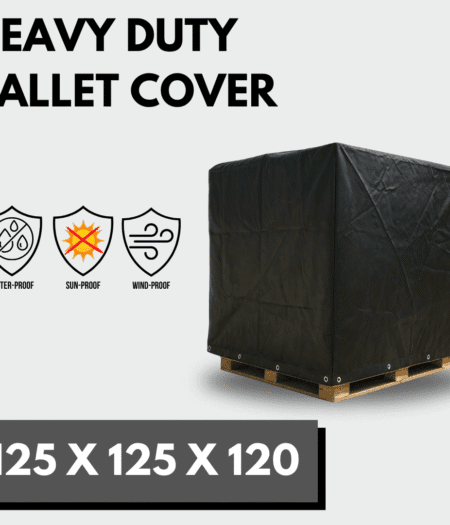 Heavy Duty Waterproof Reusuable Pallet Cover - 1.25m x 1.25m x 1.20m - Durable