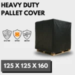 Heavy Duty Waterproof Reusable Pallet Cover - 1.25m x 1.25m x 1.60m - Durable