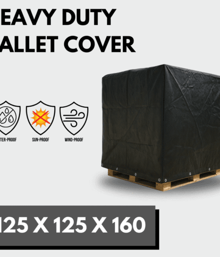 Heavy Duty Waterproof Reusuable Pallet Cover - 1.25m x 1.25m x 1.60m - Durable