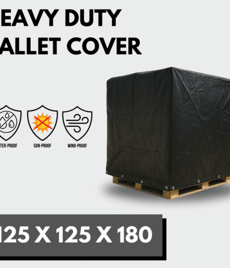 Heavy Duty Waterproof Reusuable Pallet Cover - 1.25m x 1.25m x 1.80m - Durable