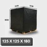 Heavy Duty Waterproof Reusable Pallet Cover - 1.25m x 1.25m x 1.80m - Durable - Image 2