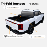 Heavy-Duty Aluminium Tri-Fold Hard Tonneau Cover — BYD Shark 6 2024+ Dual Cab - Image 7